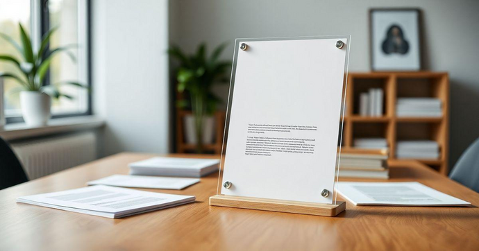 Expositor de Acr&iacute;lico A4: Praticidade e Estilo