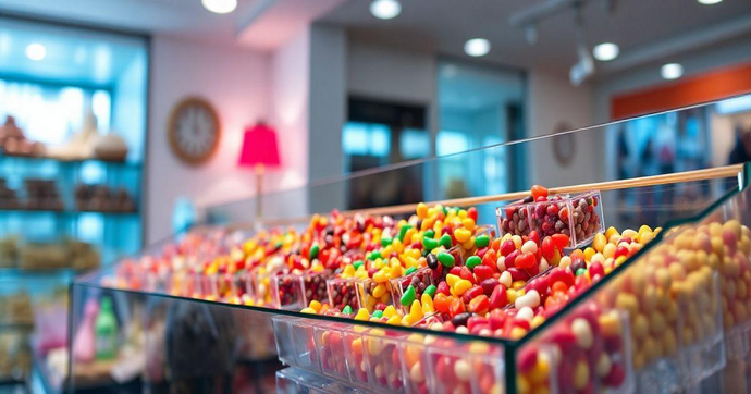 Expositor Acr&iacute;lico para Doces: Estilo e Praticidade