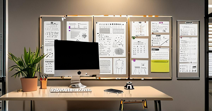 Quadro de Avisos Acr&iacute;lico A4 Ideal para Organizar Espa&ccedil;os