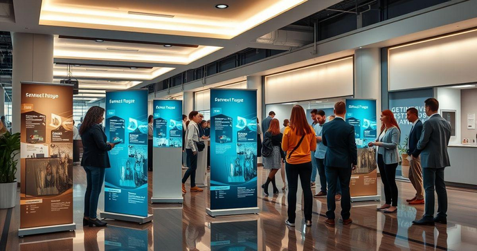 Como escolher o Pedestal de Banner ideal para sua comunica&ccedil;&atilde;o visual