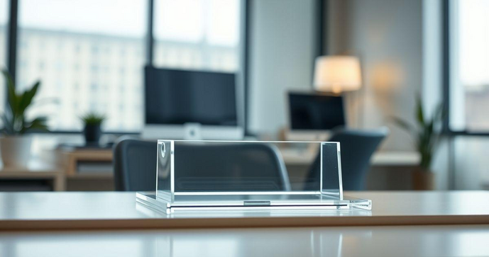Suporte Acr&iacute;lico para Mesa: A Solu&ccedil;&atilde;o Elegante e Funcional para Seu Espa&ccedil;o de Trabalho